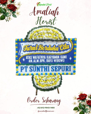 Papan Bunga Duka di Saombo